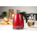 Електрочайник ARDESTO 1.7л, Strix, метал, червоний глянець