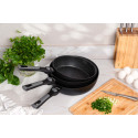 Сковорода глибока зі знімною ручкою ARDESTO Gemini Bari, 24см, алюміній, чорний