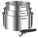 Набір посуду Tefal Ingenio Emotion, змінна ручка, 4предмети, нержавіюча сталь, бакеліт