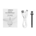 Машинка для видалення катишків ARDESTO, 7200 обертів на хв, велика площа лез, 90 хв. роботи на одному заряді, підсвітка, USB-C > USB-A, білий