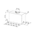 Витяжка Franke вбудовувана, 52см, 1250м.куб/год, Box Flush Basic FBFE BK A52, чорний