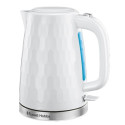 Електрочайник Russell Hobbs Honeycomb 1.7л, пластик, білий