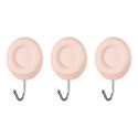 Набір гачків самоклеючих ARDESTO Круг 3шт, пластик, бежевий
