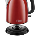 Електрочайник Russell Hobbs Colours Plus Mini 1л, метал, червоно-чорний