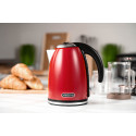 Електрочайник ARDESTO 1.7л, Strix, метал, червоний глянець