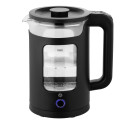 Електрочайник ARDESTO 1.5л, скло+пластик, чорний