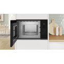 Мікрохвильова піч Bosch вбудована, 20л, електр. керув., 800Вт, дисплей, чорний/нержавіюча сталь
