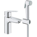 Одноважільний змішувач GROHE QuickFix Start для раковини, S-розміру із гігієнічним душом, хром