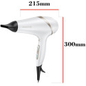 Фен Remington HydraLuxe, 2300Вт, 3 режими, дифузор, іоніз-я, хол. обдув, білий