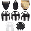 Набір для стрижки Babyliss, для бороди, вусів, голови, носа і тіла, акум., вібраційний мотор, насадок-8, чохол, сталь, сірий
