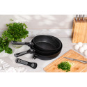 Сковорода глибока зі знімною ручкою ARDESTO Gemini Bari, 24см, алюміній, чорний