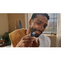Тример Philips Series 7000, для бороди і вусів, акум., сталь, чорно-сріблястий