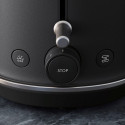 Тостер Electrolux 980Вт, метал, чорний