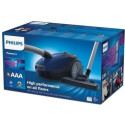 Пилосос Philips мішковий PowerGO, 750Вт, 3л, НЕРА, синій