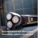 Бритва електр. Philips Series 3000, бритв.головок-3, Li-Ion, сух.+волог., тример,індикатор заряду, чохол, сірий