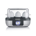 Яйцеварка Severin 420Вт, механічне керування, на 6 яєць, звуков., сигнал, пластик, сіро-чорний