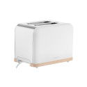 Тостер ARDESTO Wood Modern, 800Вт, метал, 2 слоти, білий