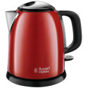 Електрочайник Russell Hobbs Colours Plus Mini 1л, метал, червоно-чорний