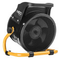 Теплова гармата електрична Neo Tools, 2кВт, 30м2, 197м3/год, керамічний нагрів. елемент (PTC), чорний, 1.55кг