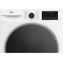 Прально-сушильна машина Beko фронтальна, 10(7)кг, 1400, А, 60см, дисплей, інвертор, пара, HomeWhiz, білий