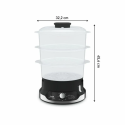Пароварка Tefal Ultracompact, 800Вт, об'єм-9л, резервуар для води -1л, механічне керув., пластик, чорний