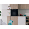 Духова шафа Indesit електрична, 71л, A+, дисплей, конвекція, чорний