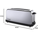Тостер Russell Hobbs Chester 1000Вт, довгі слоти, метал, сріблястий