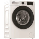 Пральна машина Whirlpool фронтальна, 8кг, 1400, А, 55см, дисплей, пара, інвертор, люк чорний, білий