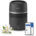 Зволожувач повітря Philips традиційне зволоження Series 4000, 44м2, 4,5л, 300мл/г, сенсорне, режим сну, нічник, чорний
