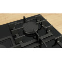 Варильна поверхня Bosch газова на склі, 75см, чавун, чорний