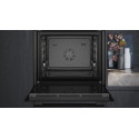 Духова шафа Siemens електрична, 71л, A+, пара, дисплей, конвекція, телескопічні напрямні, чорний