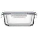 Контейнер для зберігання харчових продуктів ARDESTO Gemini 1.23л, боросилікатне скло, пластик, квадратний, прозорий