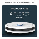 Робот-пилосос Rowenta миючий X-Plorer Serie 90, 6000ПаВт, h=9.7см, 0.26л, конт пил -0.29л, автон. робота до 270хв, білий