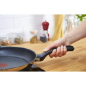 Сковорода Tefal Comfort Max, 20см, нержавіюча сталь, бакеліт, чорний