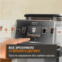 Кавомашина Krups Sensation Elite Hot & Cold 1.7л, зерно, автомат.капучинатор, авторецептів - 30, сірий