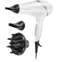 Фен Remington HydraLuxe, 2300Вт, 3 режими, дифузор, іоніз-я, хол. обдув, білий
