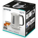 Електрочайник Gorenje 1.7л, Strix контроль, пластик, білий