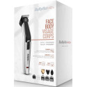 Набір для стрижки Babyliss, для бороди, вусів, голови, носа і тіла, акум., вібраційний мотор, насадок-8, чохол, сталь, сірий