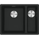 Мийка кухонна Franke Maris, фраграніт, прямокутник, без крила, 553х433х200мм, чаша - 1.5, під стільницю, MRG 160, чорний матовий