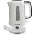 Електрочайник Gorenje 1.7л, Strix контроль, пластик, білий