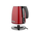 Електрочайник ARDESTO 1.7л, Strix, метал, червоний глянець