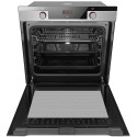 Духовка електр. Hansa, 60см, 77л, A, гриль, емаль легкого очищення, диспл., нержавіюча сталь