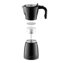 Кавоварка ARDESTO електрична гейзерна 0.3л, мелена, чорний