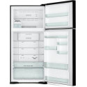 Холодильник Hitachi з верхн. мороз., 184x86х74, холод.відд.-405л, мороз.відд.-145л, 2дв., А++, NF, інв., зона нульова, чорний
