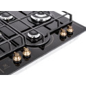 Варильна поверхня Electrolux газова на склі Rococo, 60см, чавун, чорний