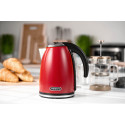 Електрочайник ARDESTO 1.7л, Strix, метал, червоний глянець