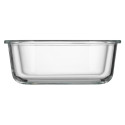Контейнер для зберігання харчових продуктів ARDESTO Gemini 1.23л, боросилікатне скло, пластик, квадратний, прозорий