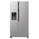 Холодильник SBS Gorenje, 179х70х92см, 2 двері, 376(190)л, А++, NF+, Інв., Зона св-ті, диспенсер, генератор льоду, Зовн. Диспл, нерж