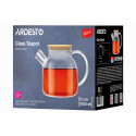 Заварник ARDESTO Gemini 1000мл, боросилікатне скло, бамбук, прозорий
