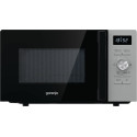 Мікрохвильова піч Gorenje, 20л, електр. керув., 800Вт, гриль, дисплей, 11 програм, нерж